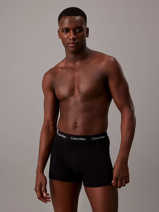 Calvin Klein 3 Pack Trunks - Cotton Stretch Wicking 4 Calvin Klein 3 Pack Trunks - Cotton Stretch Wicking - Image 2