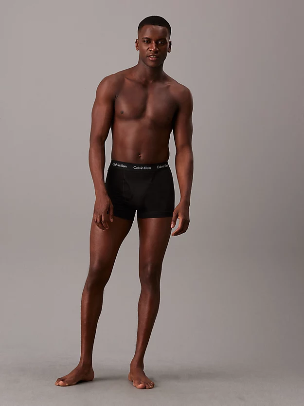 Calvin Klein 3 Pack Trunks - Cotton Stretch Wicking 7 Calvin Klein 3 Pack Trunks - Cotton Stretch Wicking - Image 5