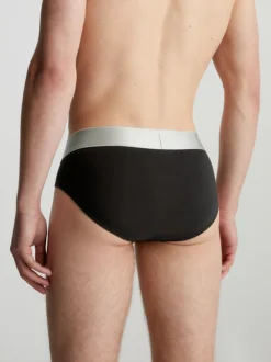 Calvin Klein 3 Pack Briefs - Steel Cotton -Everywear Shop 000NB3129A GTB alternate3