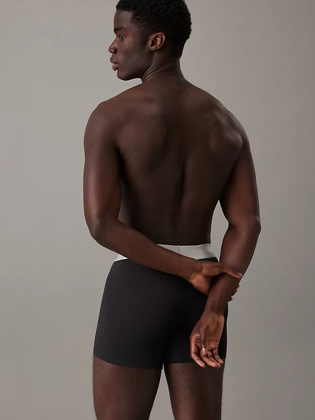 Calvin Klein 3 Pack Boxer Briefs - Steel Cotton 5 Calvin Klein 3 Pack Boxer Briefs - Steel Cotton - Image 3