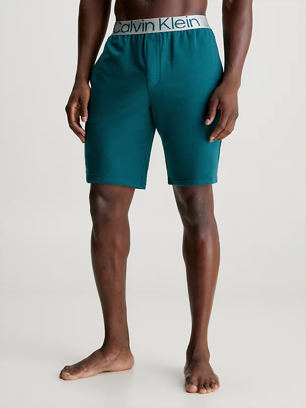 Calvin Klein Lounge Shorts - Steel Cotton 3 Calvin Klein Lounge Shorts - Steel Cotton
