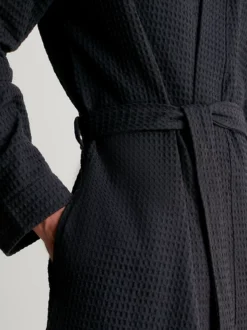 Calvin Klein Waffle Cotton Bathrobe -Everywear Shop 000NM2497E UB1 alternate4