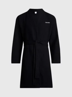Calvin Klein Waffle Cotton Bathrobe -Everywear Shop 000NM2497E UB1 alternate5