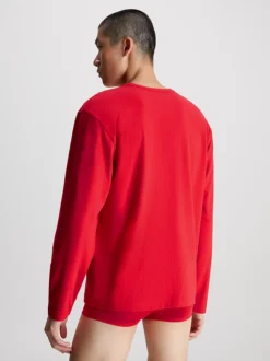 Calvin Klein Long Sleeve Pyjama Top 10 Calvin Klein Long Sleeve Pyjama Top -Everywear Shop 000NM2525E XAT alternate2