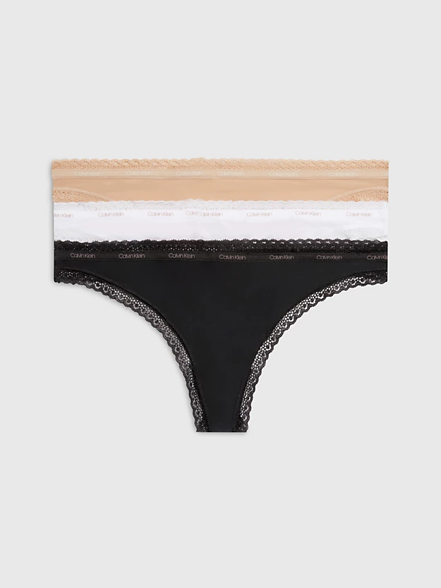 Calvin Klein 3 Pack Thongs - Bottoms Up 3 Calvin Klein 3 Pack Thongs - Bottoms Up