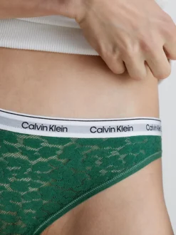 Calvin Klein 3 Pack Lace Bikini Briefs 10 Calvin Klein 3 Pack Lace Bikini Briefs -Everywear Shop 000QD5069E GP6 alternate3