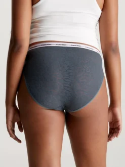 Calvin Klein Plus Size 3 Pack Lace Bikini Briefs -Everywear Shop 000QD5080E GP8 alternate2