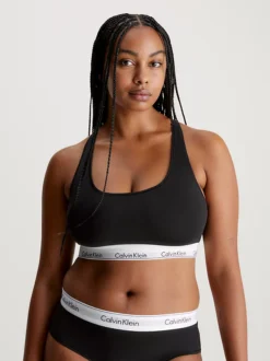 Calvin Klein Plus Size Bralette - Modern Cotton -Everywear Shop 000QF5116E 001 alternate1