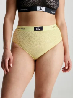 Calvin Klein Lace High Waisted Bikini Briefs - CK96 13 Calvin Klein Lace High Waisted Bikini Briefs - CK96 -Everywear Shop 000QF7177E 9LD alternate2