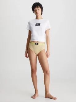 Calvin Klein Lace High Waisted Bikini Briefs - CK96 18 Calvin Klein Lace High Waisted Bikini Briefs - CK96 -Everywear Shop 000QF7177E 9LD alternate7