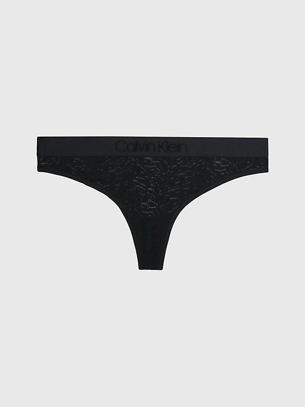 Calvin Klein Plus Size Lace Thong - Intrinsic 3 Calvin Klein Plus Size Lace Thong - Intrinsic