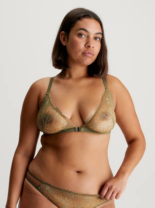 Calvin Klein Lace Triangle Bra 5 Calvin Klein Lace Triangle Bra - Image 3