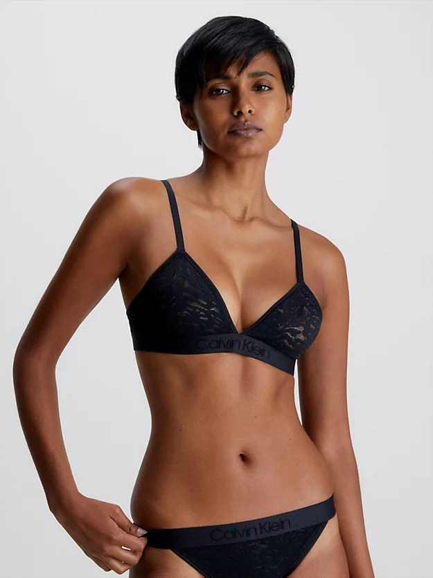 Calvin Klein Lace Triangle Bra - Intrinsic 4 Calvin Klein Lace Triangle Bra - Intrinsic - Image 2