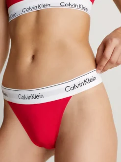 Calvin Klein Bralette And Thong Set - Modern Cotton 15 Calvin Klein Bralette And Thong Set - Modern Cotton -Everywear Shop 000QF7533E XAT alternate4