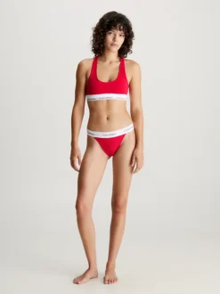 Calvin Klein Bralette And Thong Set - Modern Cotton 17 Calvin Klein Bralette And Thong Set - Modern Cotton -Everywear Shop 000QF7533E XAT alternate6