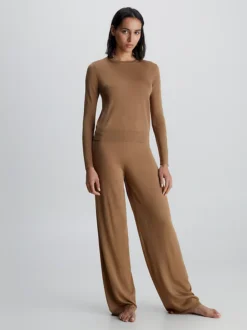 Calvin Klein Fine Knit Lounge Top -Everywear Shop 000QS6997E HMS alternate3