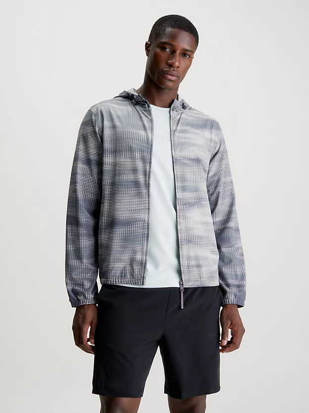 Calvin Klein Printed Hooded Windbreaker 2 Calvin Klein Printed Hooded Windbreaker