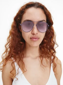 Calvin Klein Aviator Sunglasses 0CKJ22201S -Everywear Shop 0CKJ22201S 405 alternate4