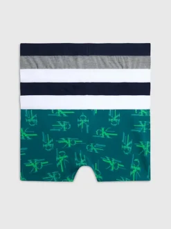 Calvin Klein 3 Pack Boys Trunks - CK Monogram -Everywear Shop B70B700453 0T5 alternate1