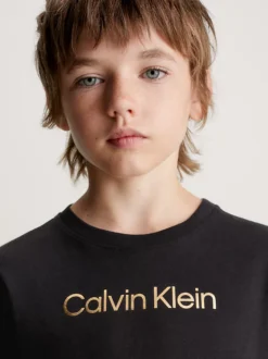 Calvin Klein 2 Pack Boys T-shirts - Modern Cotton -Everywear Shop B70B700458 0R8 alternate2