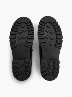 Calvin Klein Faux Patent Leather Kids Loafers -Everywear Shop EFCK080412 999 alternate3