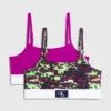 Calvin Klein 2 Pack Girls Bralettes - CK Monogram -Everywear Shop G80G800643 0VY main