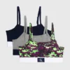 Calvin Klein 3 Pack Girls Bralettes - CK Monogram -Everywear Shop G80G800645 0T9 main