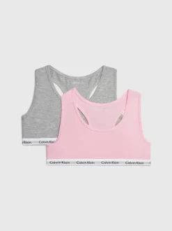 Calvin Klein 2 Pack Girls Bralettes - Modern Cotton