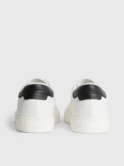 Calvin Klein Leather And Knit Trainers -Everywear Shop HM0HM00922 0K9 alternate3