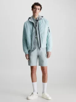 Calvin Klein Leather And Knit Trainers -Everywear Shop HM0HM00922 0K9 alternate6