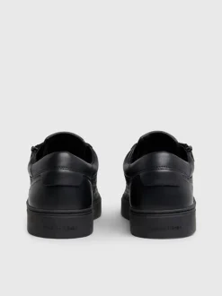 Calvin Klein Leather Logo Trainers -Everywear Shop HM0HM01188 0GL alternate3