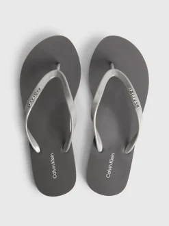 Calvin Klein Metallic Flip Flops -Everywear Shop HW0HW01530 0IP alternate2