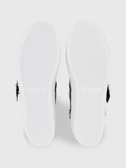 Calvin Klein Leather High-Top Platform Trainers -Everywear Shop HW0HW01667 BEH alternate4
