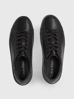 Calvin Klein Platform Logo Trainers 10 Calvin Klein Platform Logo Trainers -Everywear Shop HW0HW01670 0GK alternate2