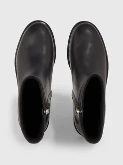 Calvin Klein Leather Ankle Boots -Everywear Shop HW0HW01700 BEH alternate2