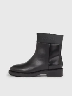 Calvin Klein Leather Ankle Boots -Everywear Shop HW0HW01700 BEH alternate5