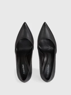 Calvin Klein Leather Logo Pumps -Everywear Shop HW0HW01737 BEH alternate2