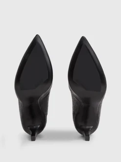 Calvin Klein Leather Logo Pumps -Everywear Shop HW0HW01737 BEH alternate4