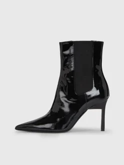 Calvin Klein Patent Leather Stiletto Chelsea Boots 13 Calvin Klein Patent Leather Stiletto Chelsea Boots -Everywear Shop HW0HW01809 BEH alternate5