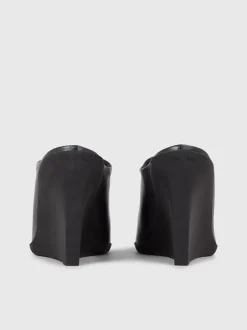 Calvin Klein Leather Wedge Mules -Everywear Shop HW0HW01832 BEH alternate3