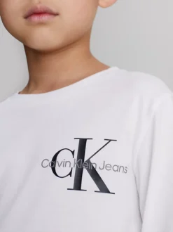 Calvin Klein Long Sleeve Logo T-shirt -Everywear Shop IB0IB01457 YAF alternate2