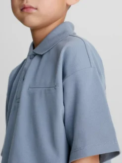 Calvin Klein Pique Polo Shirt -Everywear Shop IB0IB01639 PN6 alternate2