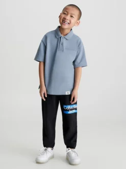 Calvin Klein Pique Polo Shirt -Everywear Shop IB0IB01639 PN6 alternate3