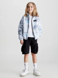 Calvin Klein Logo Windbreaker -Everywear Shop IB0IB01660 0GZ alternate3