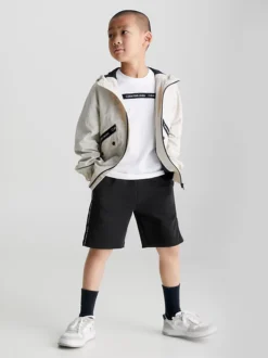 Calvin Klein Recycled Nylon Logo Jacket -Everywear Shop IB0IB01662 ACI alternate3