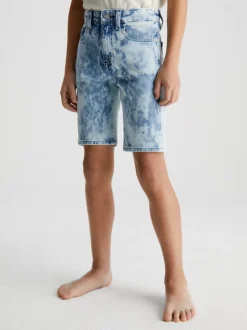 Calvin Klein Relaxed Tie Dye Denim Shorts