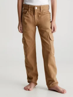 Calvin Klein Mid Rise Straight Canvas Jeans