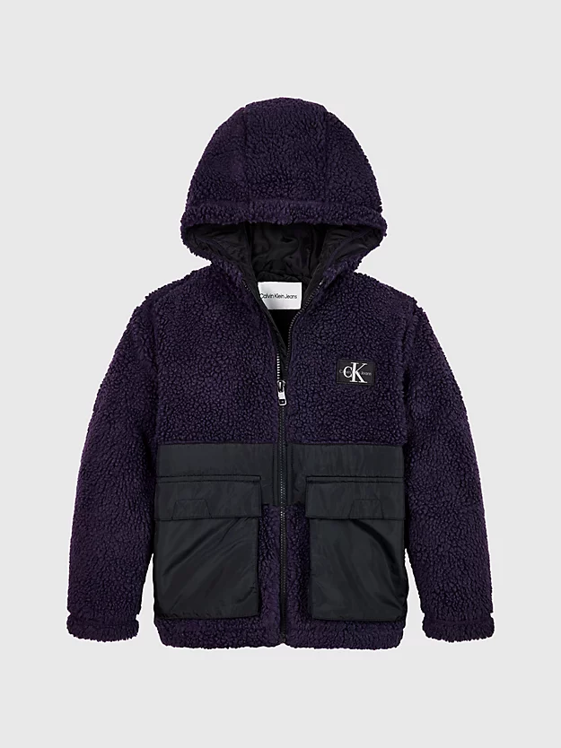 Calvin Klein Relaxed Teddy Colourblock Jacket 7 Calvin Klein Relaxed Teddy Colourblock Jacket - Image 5