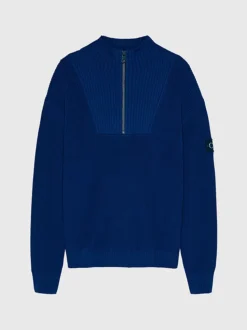 Calvin Klein Relaxed Half Zip Jumper -Everywear Shop IB0IB01744 C5F alternate4