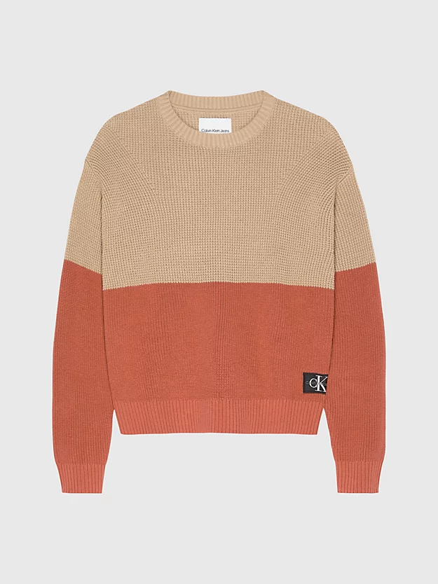 Calvin Klein Relaxed Colourblock Jumper 7 Calvin Klein Relaxed Colourblock Jumper - Image 5